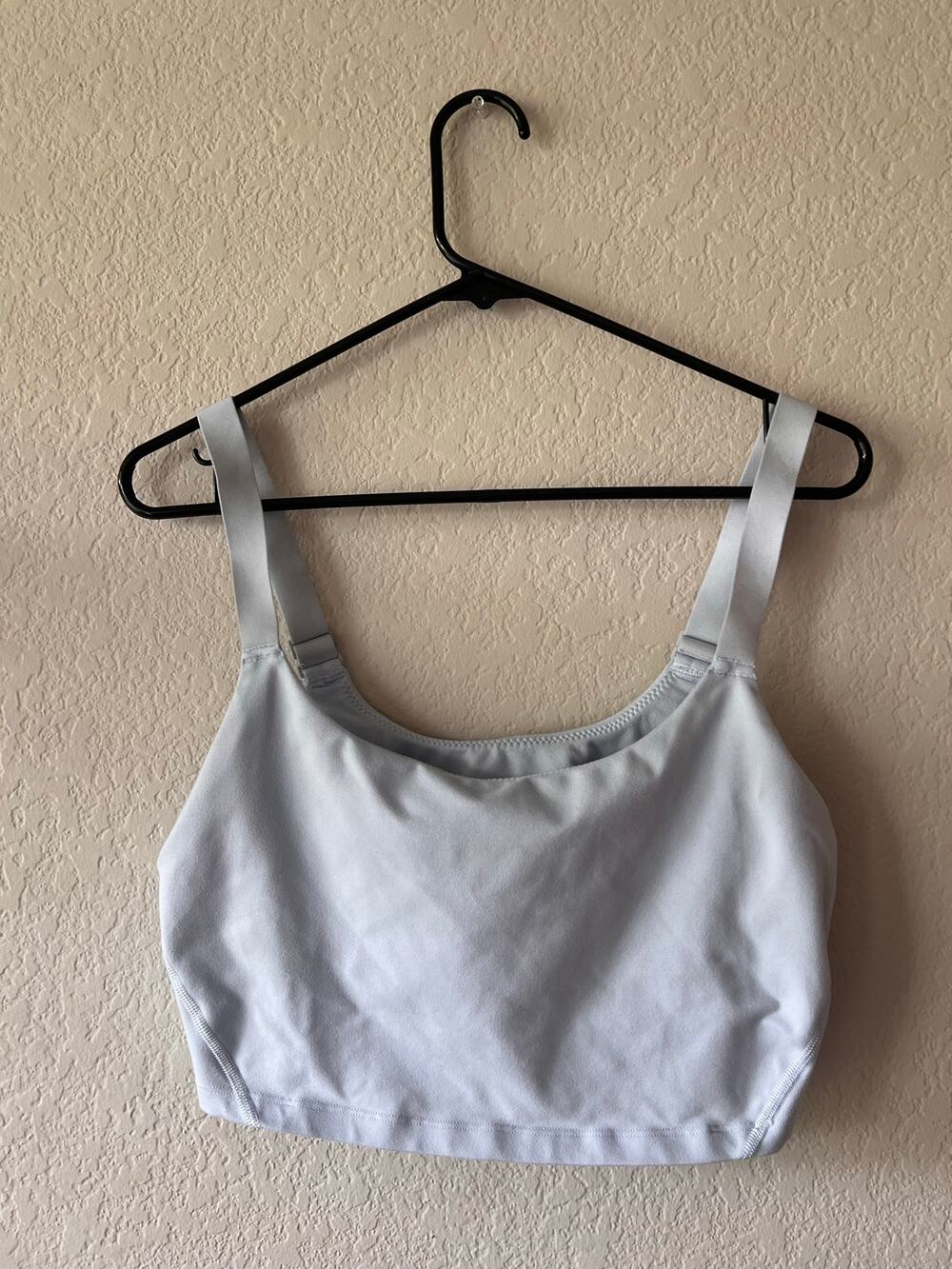 OFFLINE by Aerie Real Me Longline Sports Bra Light Blue L Adjustable Straps